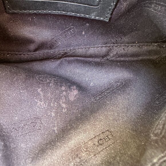 Vintage Coach Black Leather Flat Zip Cosmetic Case Wallet - Picture 8 of 9